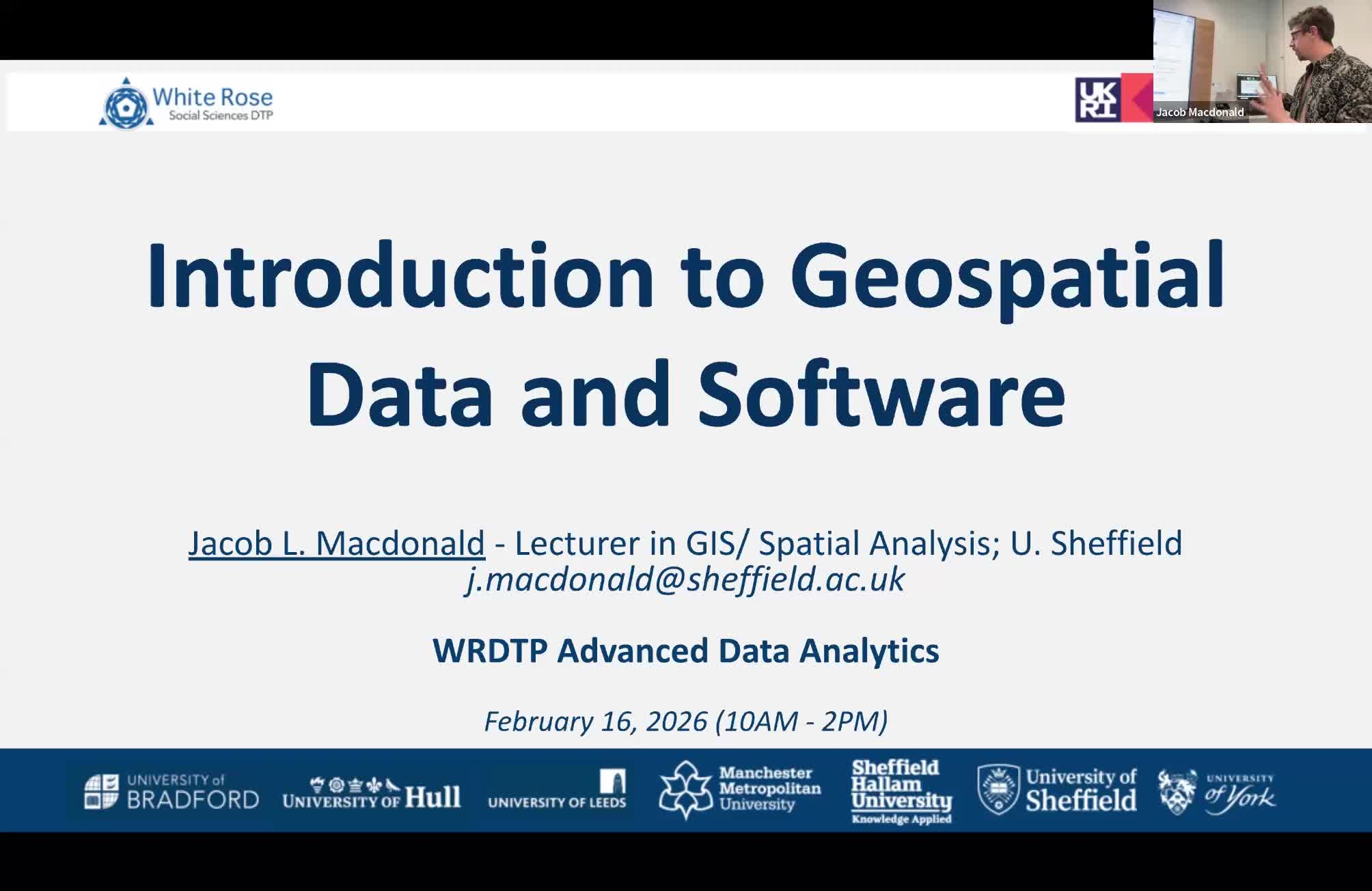 An introduction to geospatial data and software thumbnail
