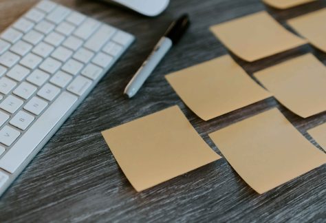 Sticky Notes on Desk