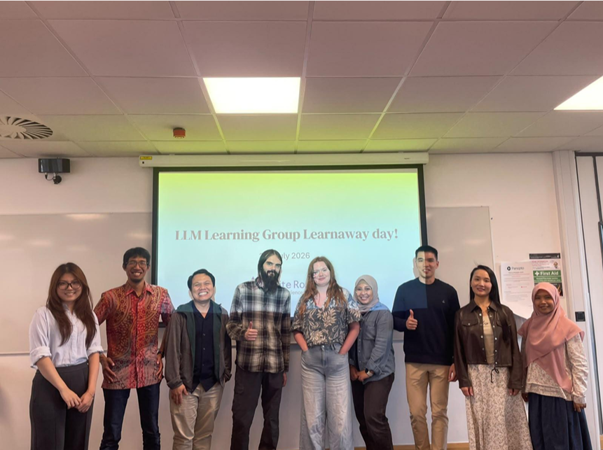 Group picture of PGR's attending a LLM Learning Group Event
